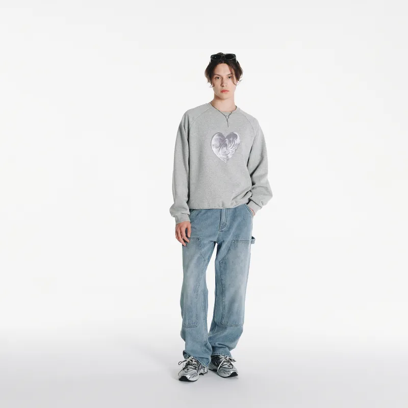 NERDY Sweatshirt Unisex Light Gray-5