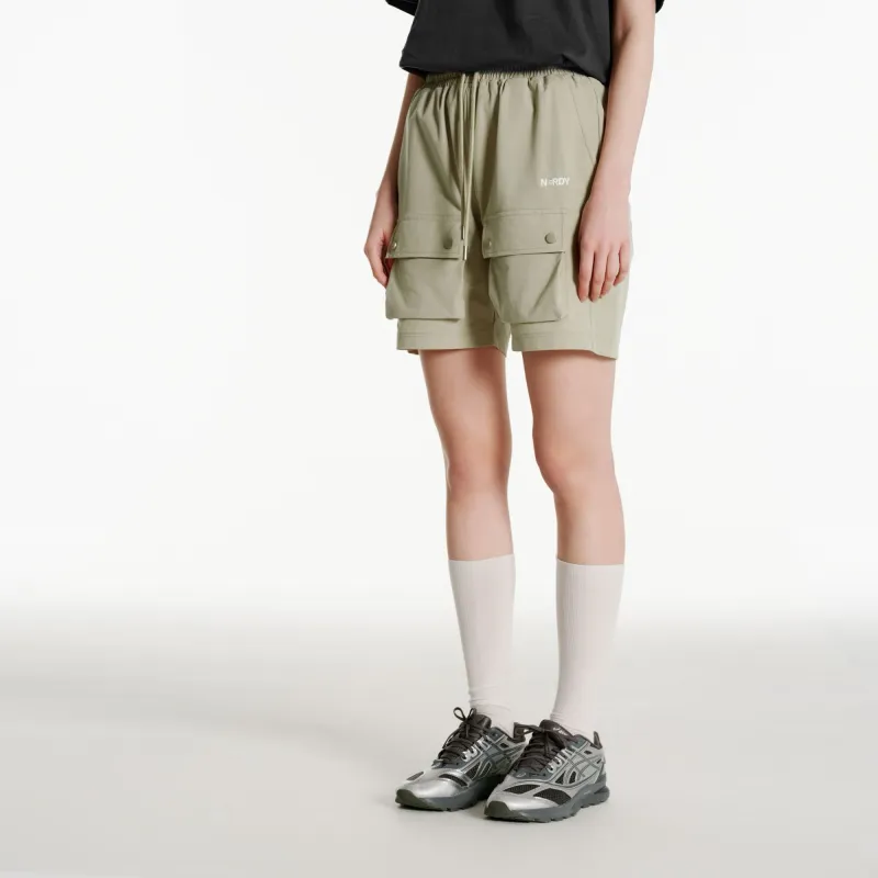 NERDY SS24 Cargo Shorts Unisex Light Brown-7