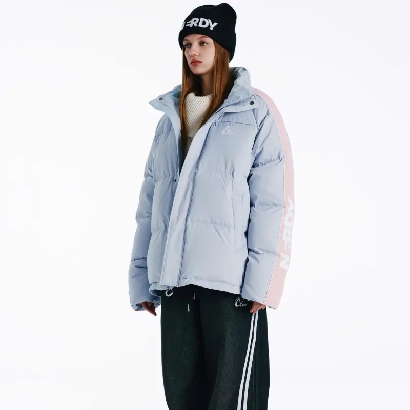 Nerdy Down Jackets Unisex Sky Blue-2