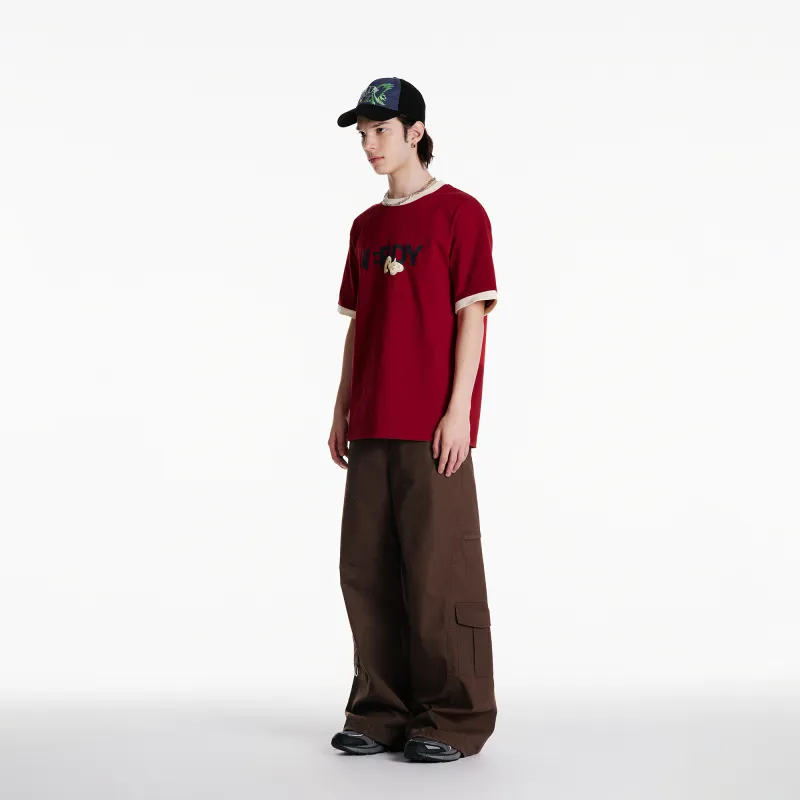 NERDY SS24 T Shirt Unisex Deep Red-3