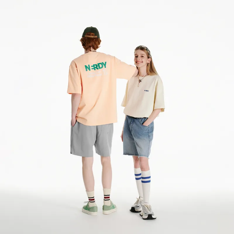 NERDY SS24 T Shirt Unisex Light Orange-4