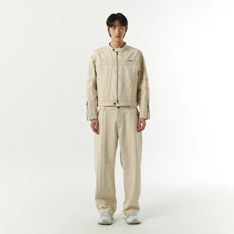 NERDY Denim Jacket Unisex Ivory-2