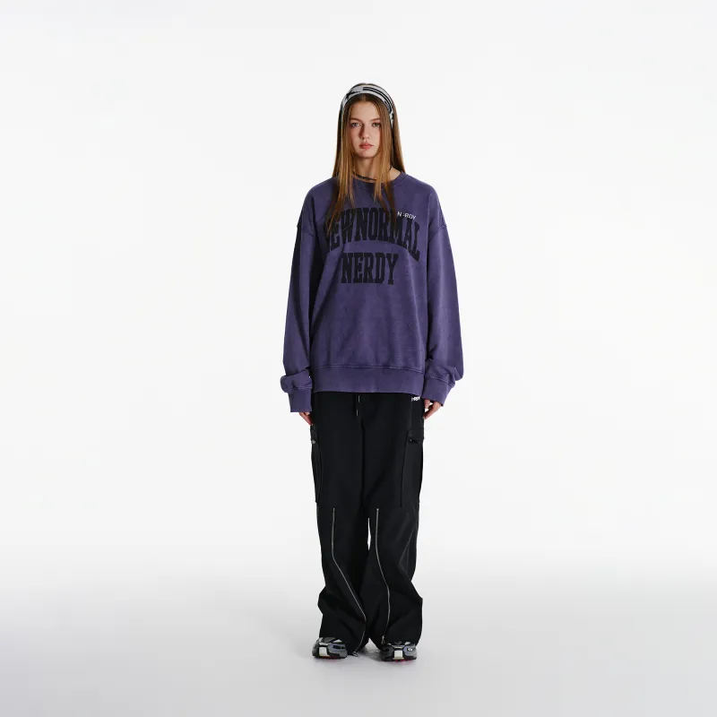 NERDY Sweatshirt Unisex Dark Purple-2