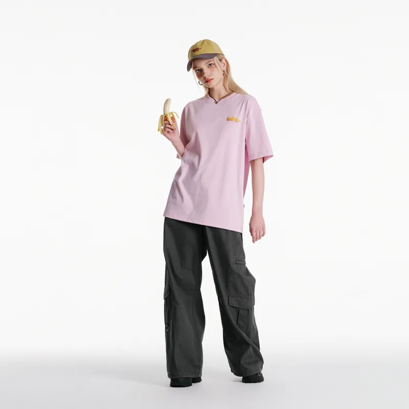 NERDY Short Sleeved T Shirts Unisex Light Purple-4