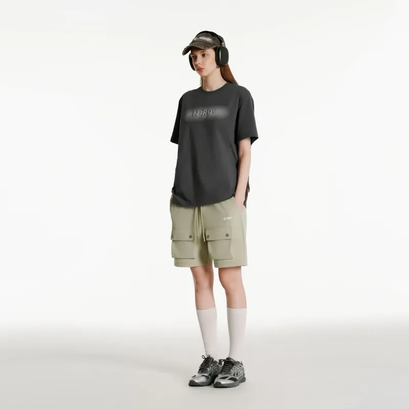 NERDY SS24 Cargo Shorts Unisex Light Brown-4
