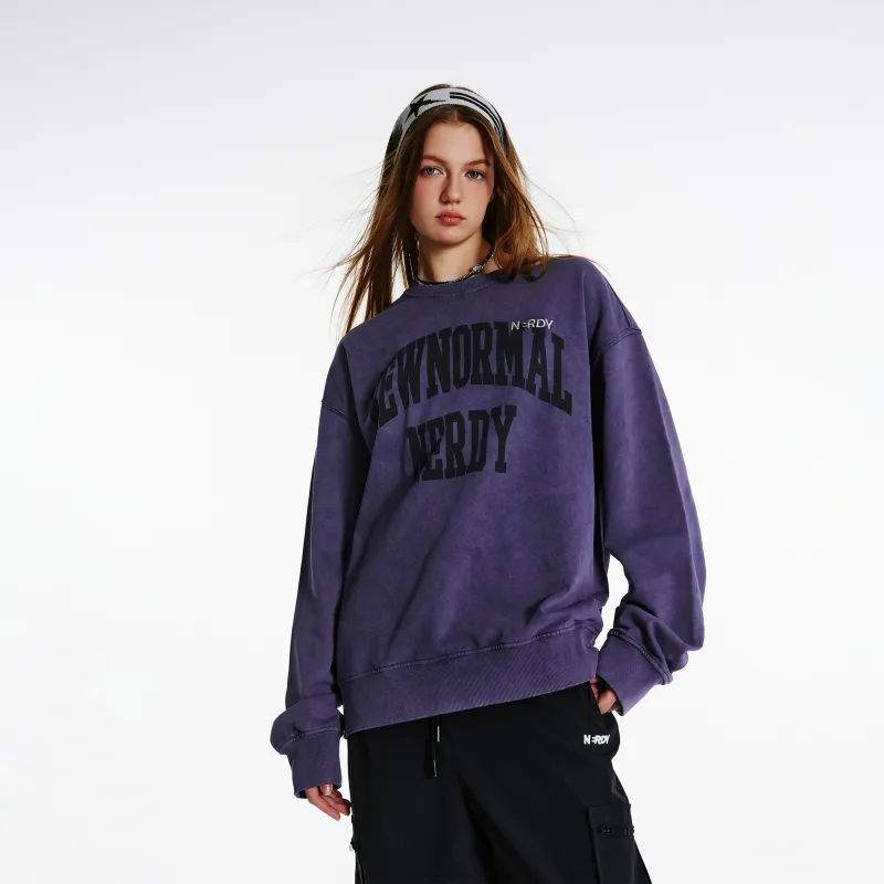 NERDY Sweatshirt Unisex Dark Purple-8