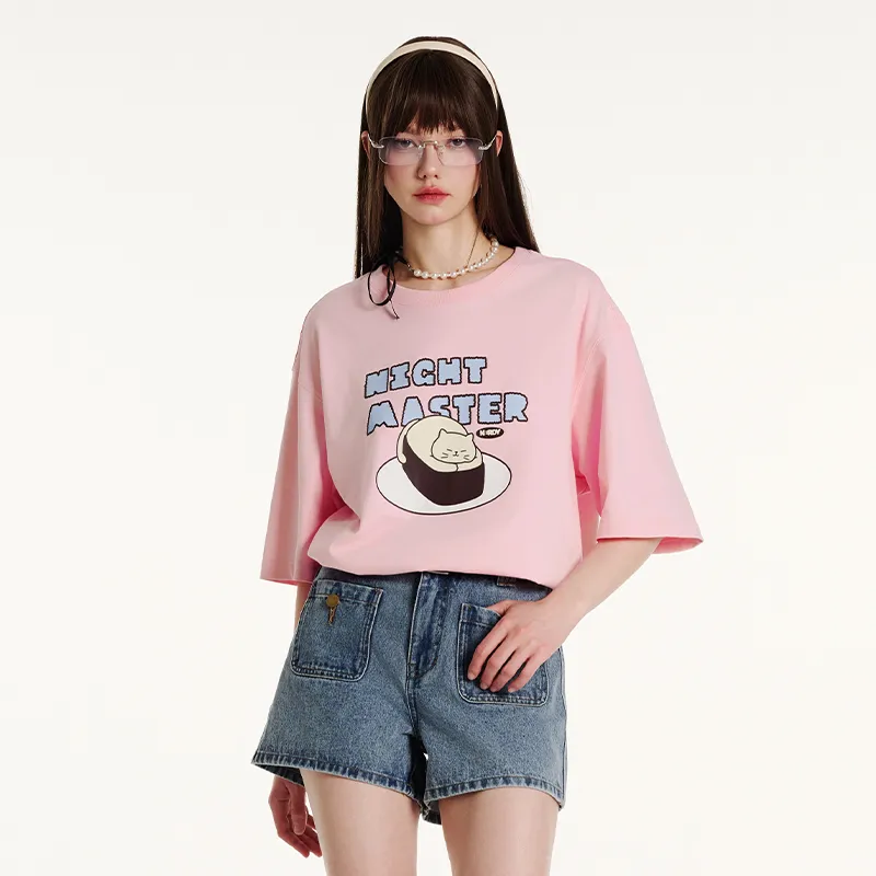 NERDY T Shirt Unisex Light Pink-4