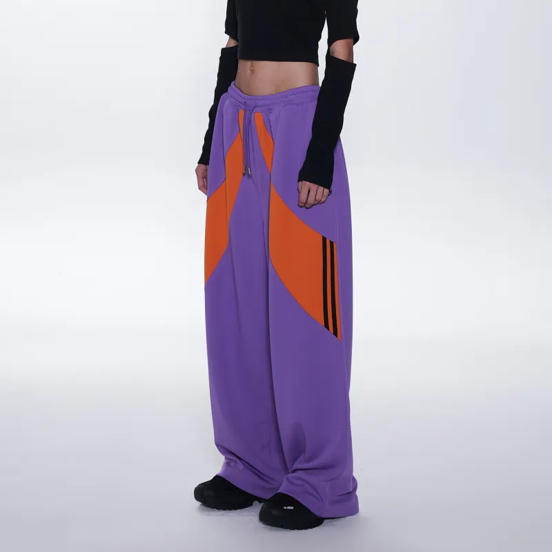 Nerdy Casual Pants Unisex Purple-6
