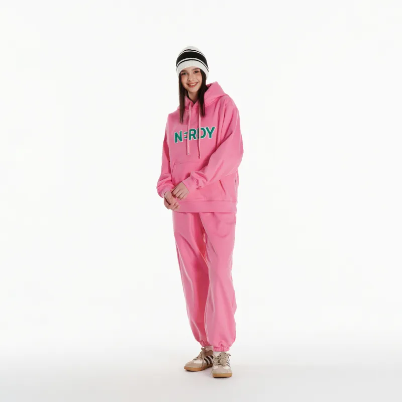 Nerdy Casual Pants Unisex Pink-10
