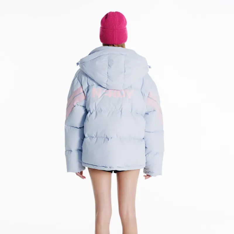 Nerdy Down Jackets Unisex Sky Blue-4