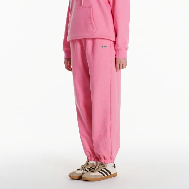 Nerdy Casual Pants Unisex Pink-9