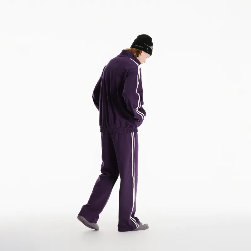 NERDY Casual Pants Unisex Dark Purple-9