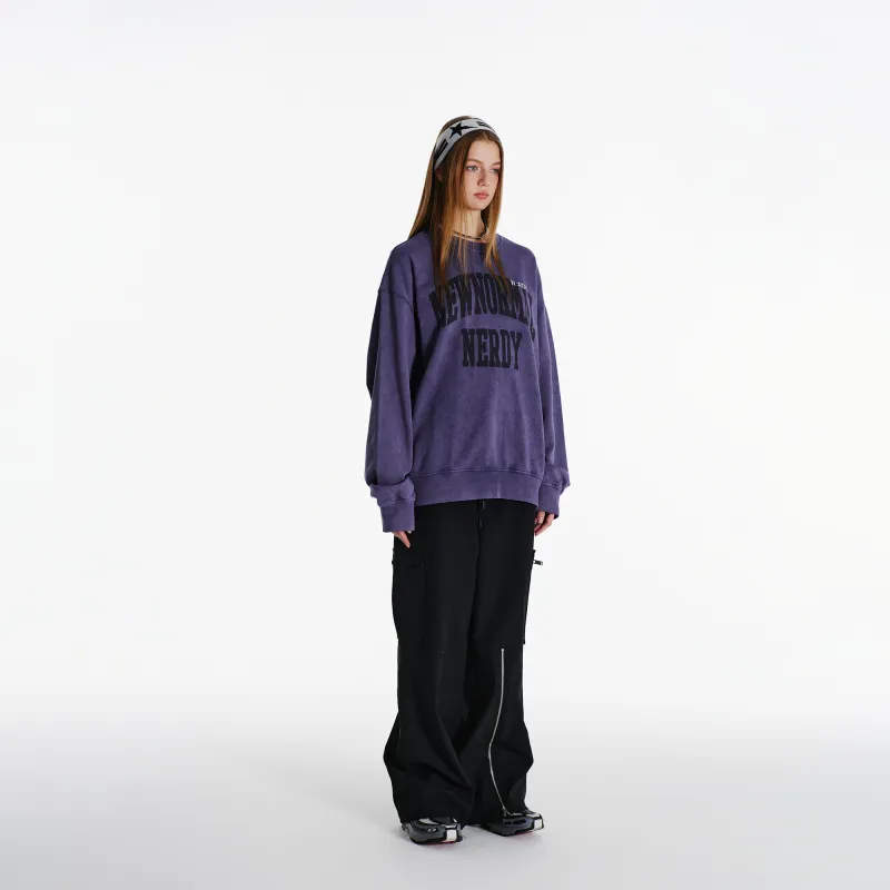 NERDY Sweatshirt Unisex Dark Purple-6