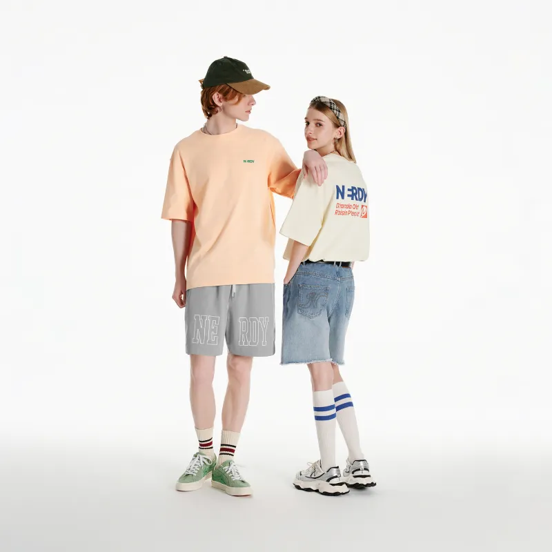 NERDY SS24 T Shirt Unisex Light Orange-5