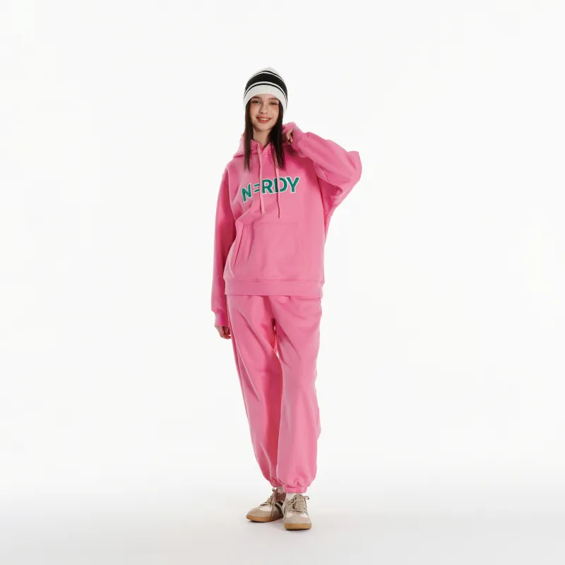 Nerdy Casual Pants Unisex Pink-11