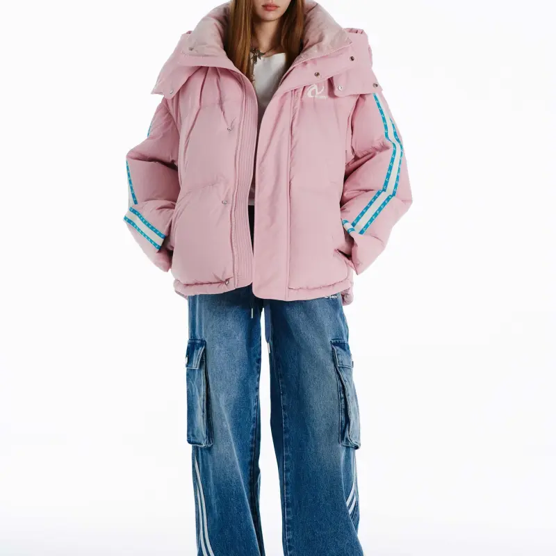 NERDY Down Jacket Unisex Light Pink-2