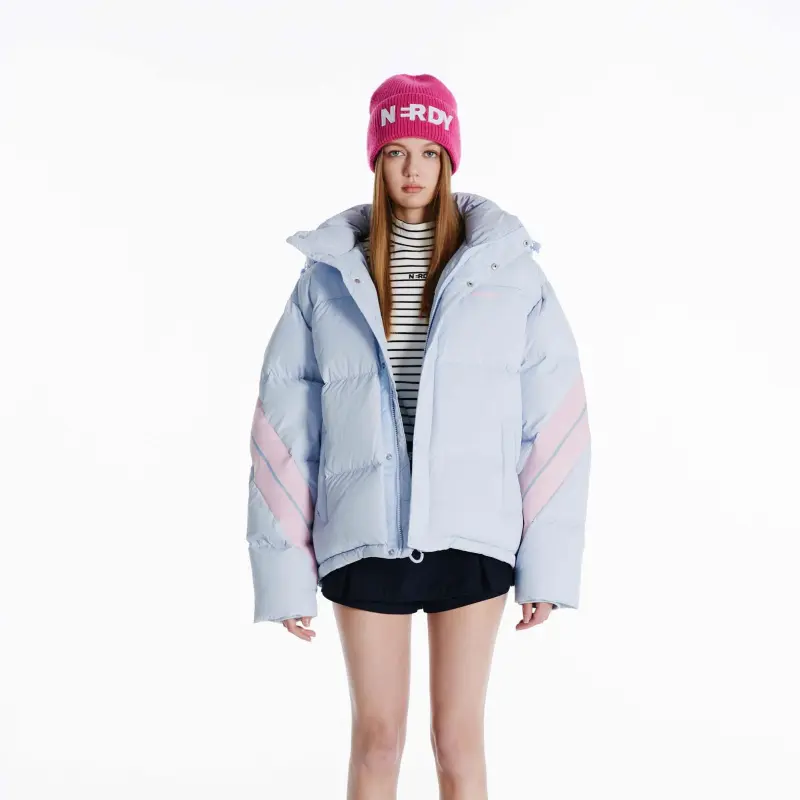 Nerdy Down Jackets Unisex Sky Blue-3