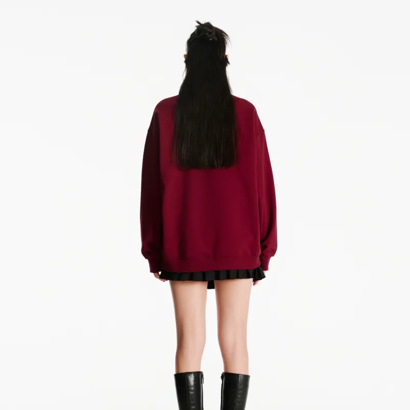 NERDY Sweatshirt Unisex Dark Red-5
