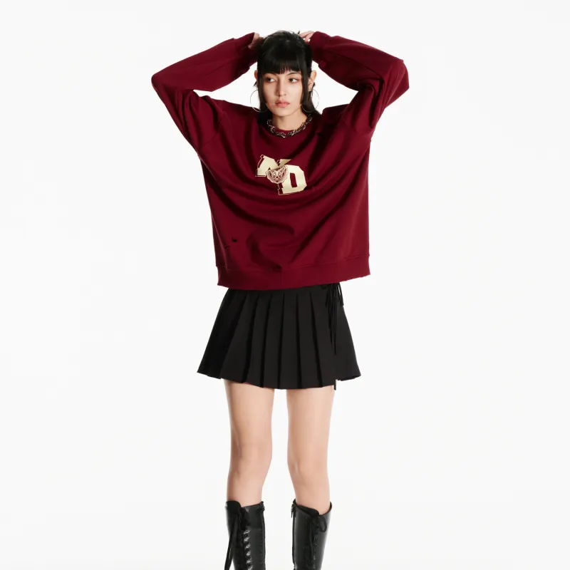 NERDY Sweatshirt Unisex Dark Red-4