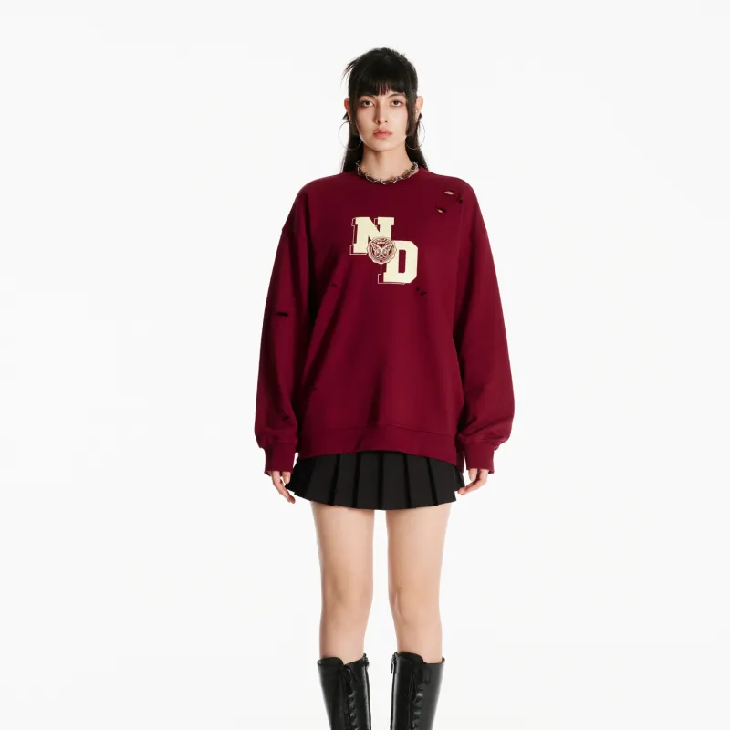 NERDY Sweatshirt Unisex Dark Red-2