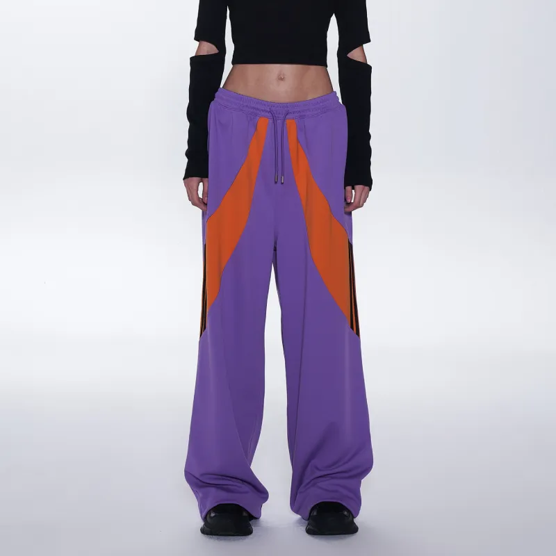 Nerdy Casual Pants Unisex Purple-2