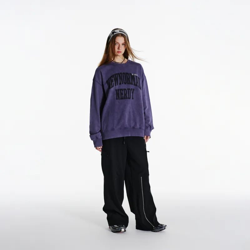 NERDY Sweatshirt Unisex Dark Purple-5