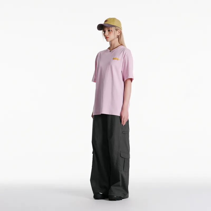 NERDY Short Sleeved T Shirts Unisex Light Purple-3