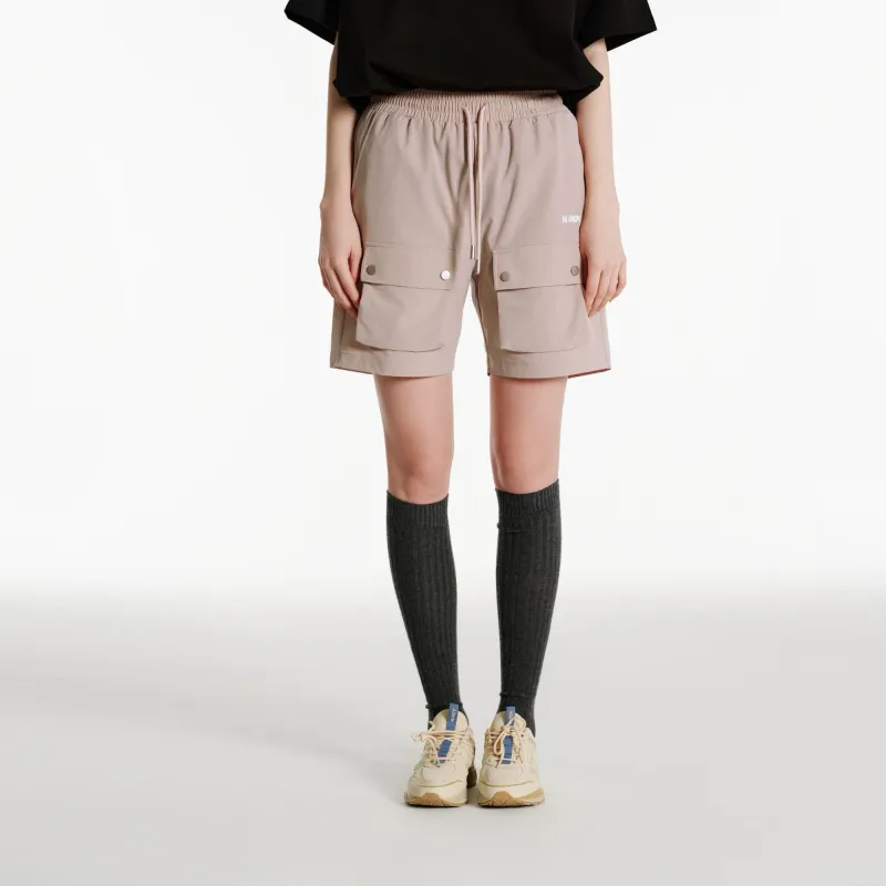 NERDY SS24 Cargo Shorts Unisex Light Pink-5