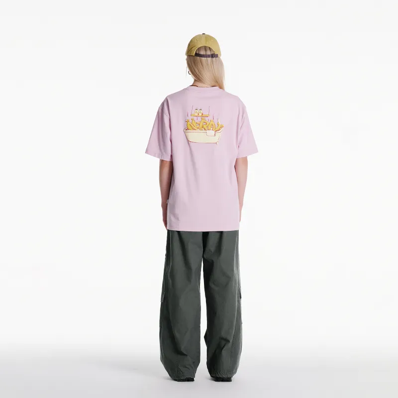 NERDY Short Sleeved T Shirts Unisex Light Purple-5