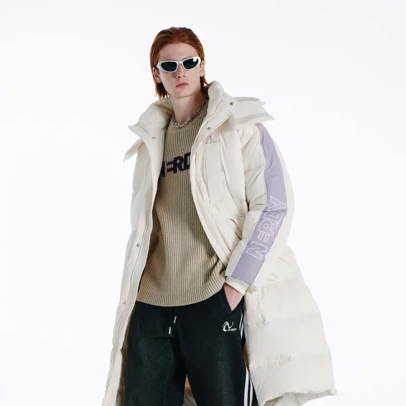 Nerdy Down Jackets Unisex Cream-4