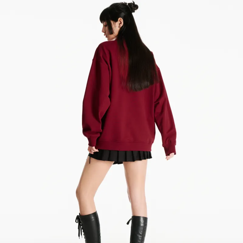 NERDY Sweatshirt Unisex Dark Red-6