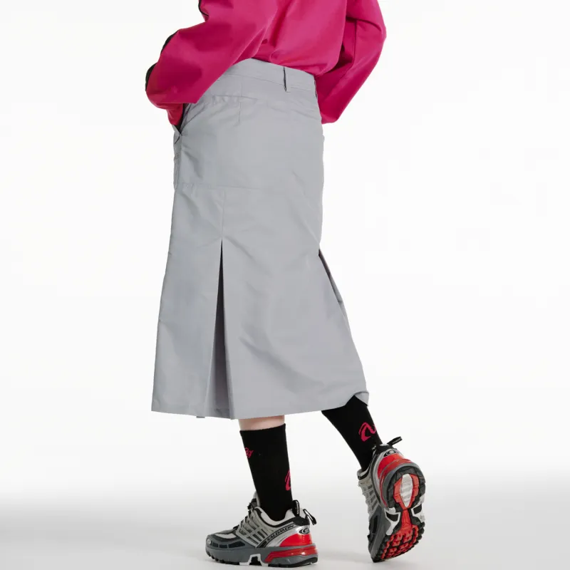 NERDY Casual Long Skirt Women's Gray-6