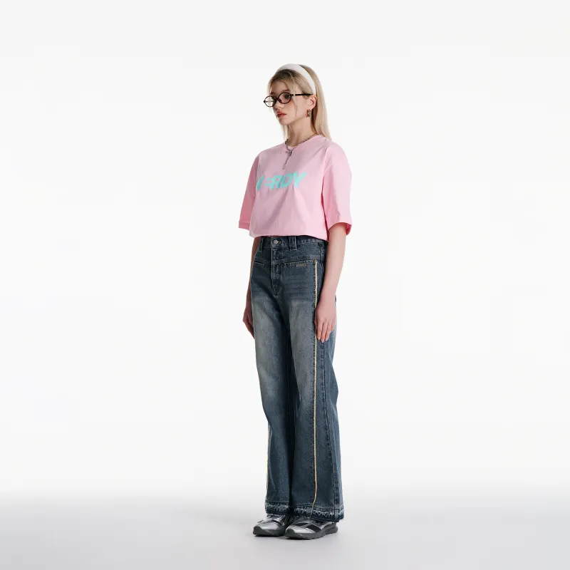 NERDY SS24 T Shirt Unisex Light Pink-4