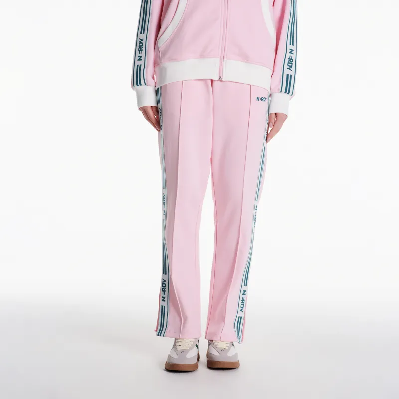 NERDY Knitted Sweatpants Unisex Light Pink-9