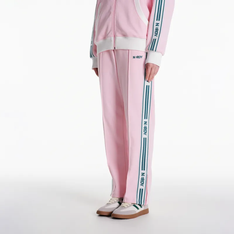 NERDY Knitted Sweatpants Unisex Light Pink-10