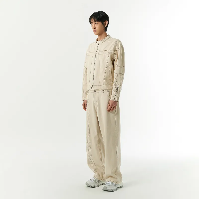 Nerdy Jeans Unisex Ivory-3