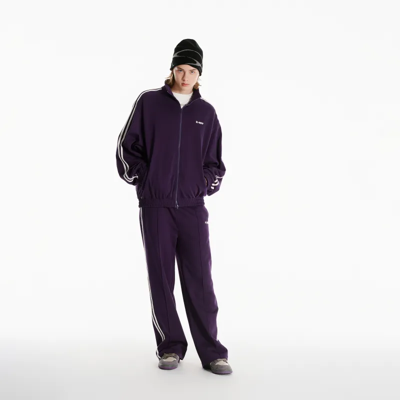 NERDY Casual Pants Unisex Dark Purple-8