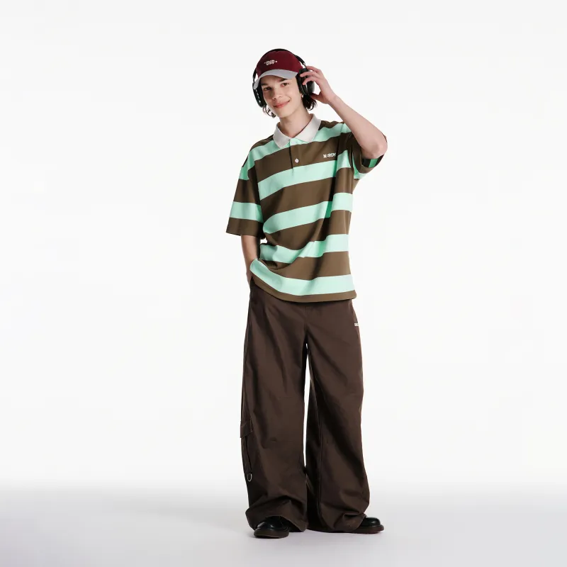 NERDY SS24 Polo Shirt Unisex Brown-4