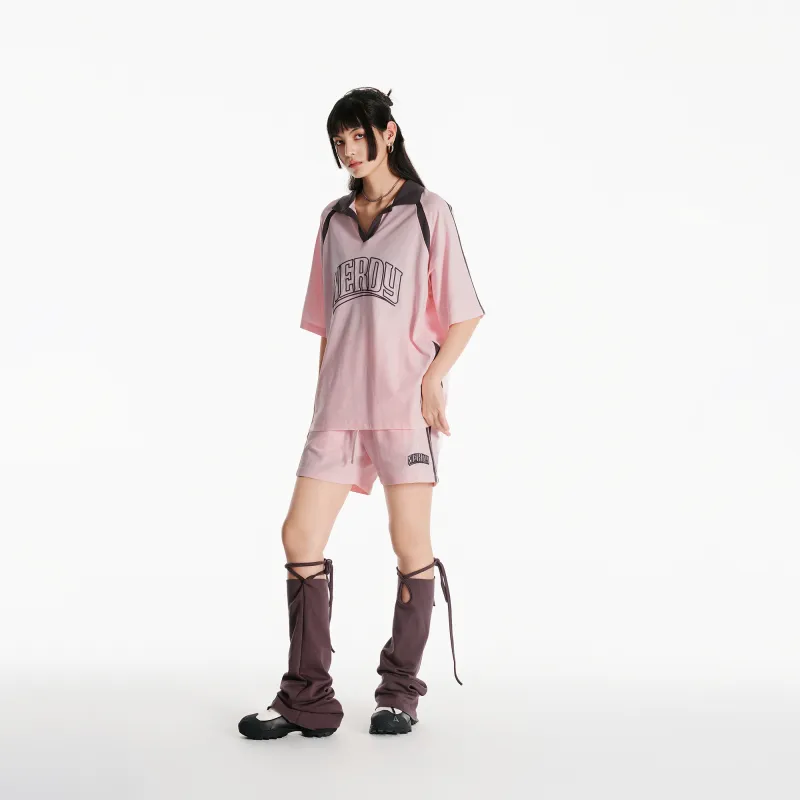 NERDY SS24 Polo Shirt Unisex Light Pink-5