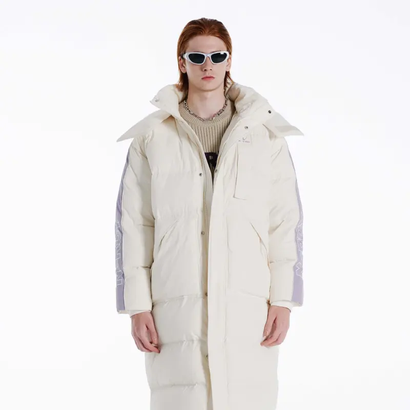 Nerdy Down Jackets Unisex Cream-2