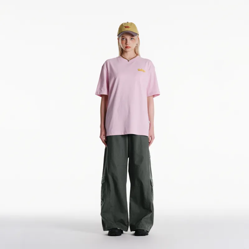 NERDY Short Sleeved T Shirts Unisex Light Purple-2