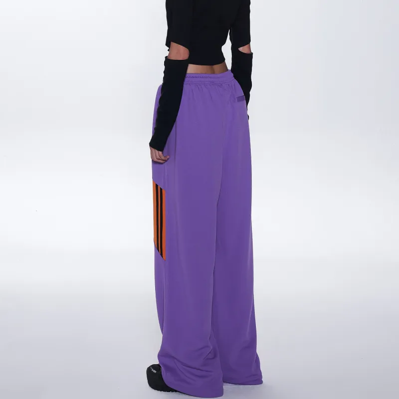 Nerdy Casual Pants Unisex Purple-5