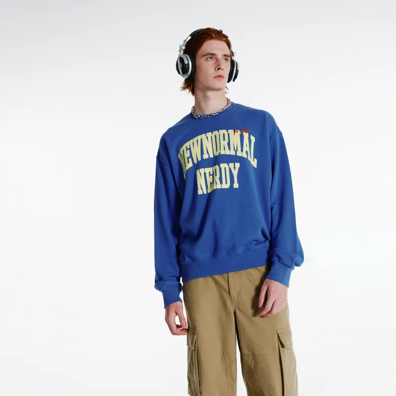 NERDY Sweatshirt Unisex Royal Blue Color-5