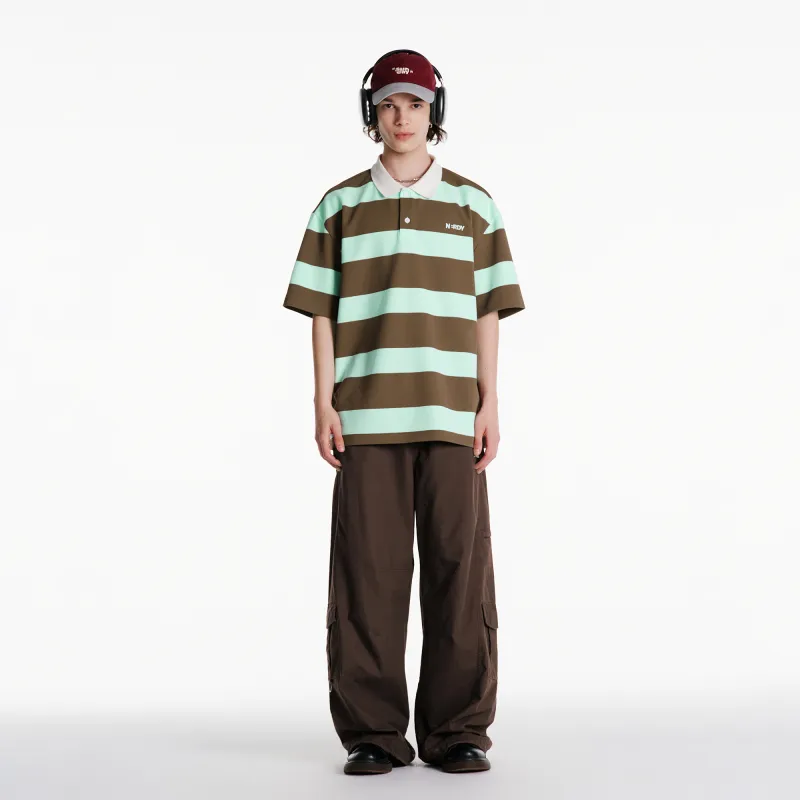 NERDY SS24 Polo Shirt Unisex Brown-2