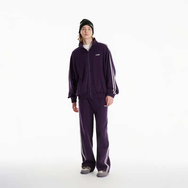NERDY Casual Pants Unisex Dark Purple-6