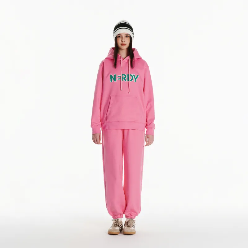Nerdy Casual Pants Unisex Pink-2