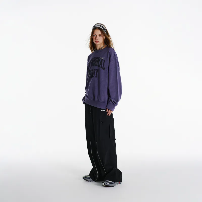 NERDY Sweatshirt Unisex Dark Purple-7