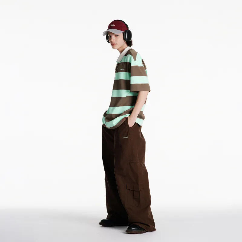 NERDY SS24 Polo Shirt Unisex Brown-5