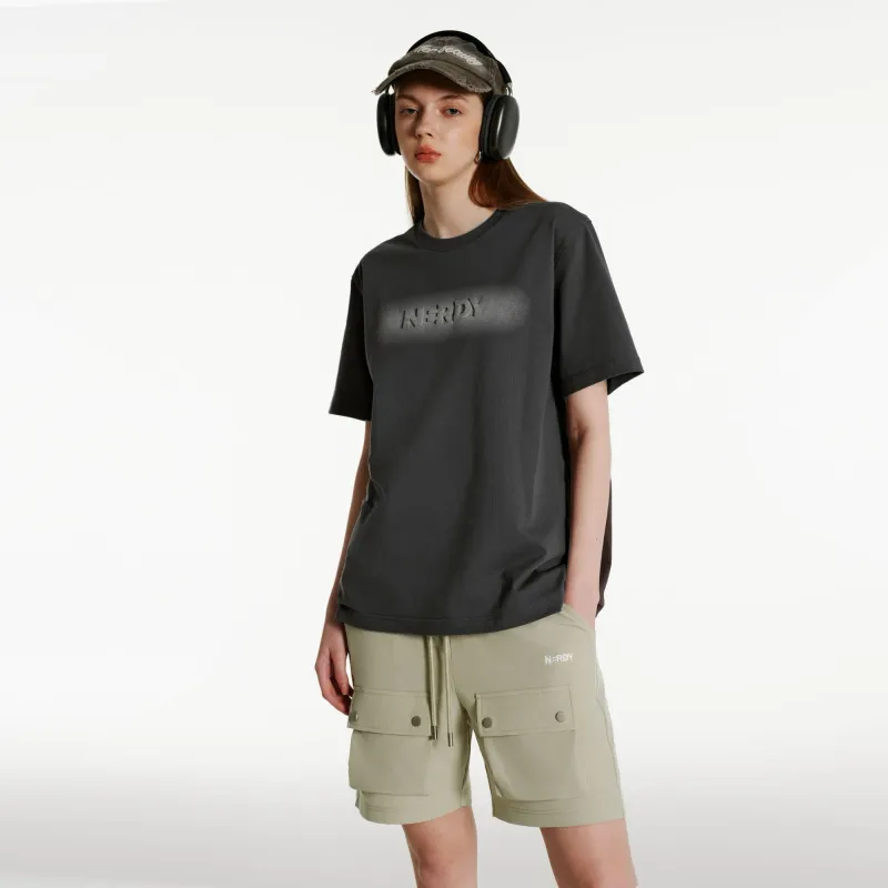 NERDY SS24 Cargo Shorts Unisex Light Brown-3