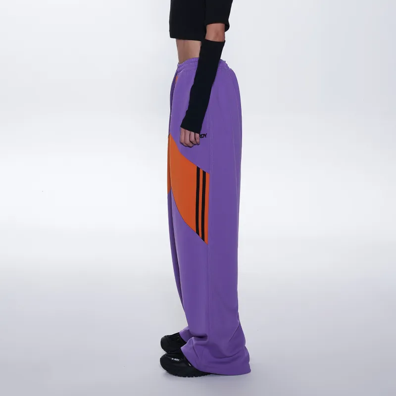 Nerdy Casual Pants Unisex Purple-4